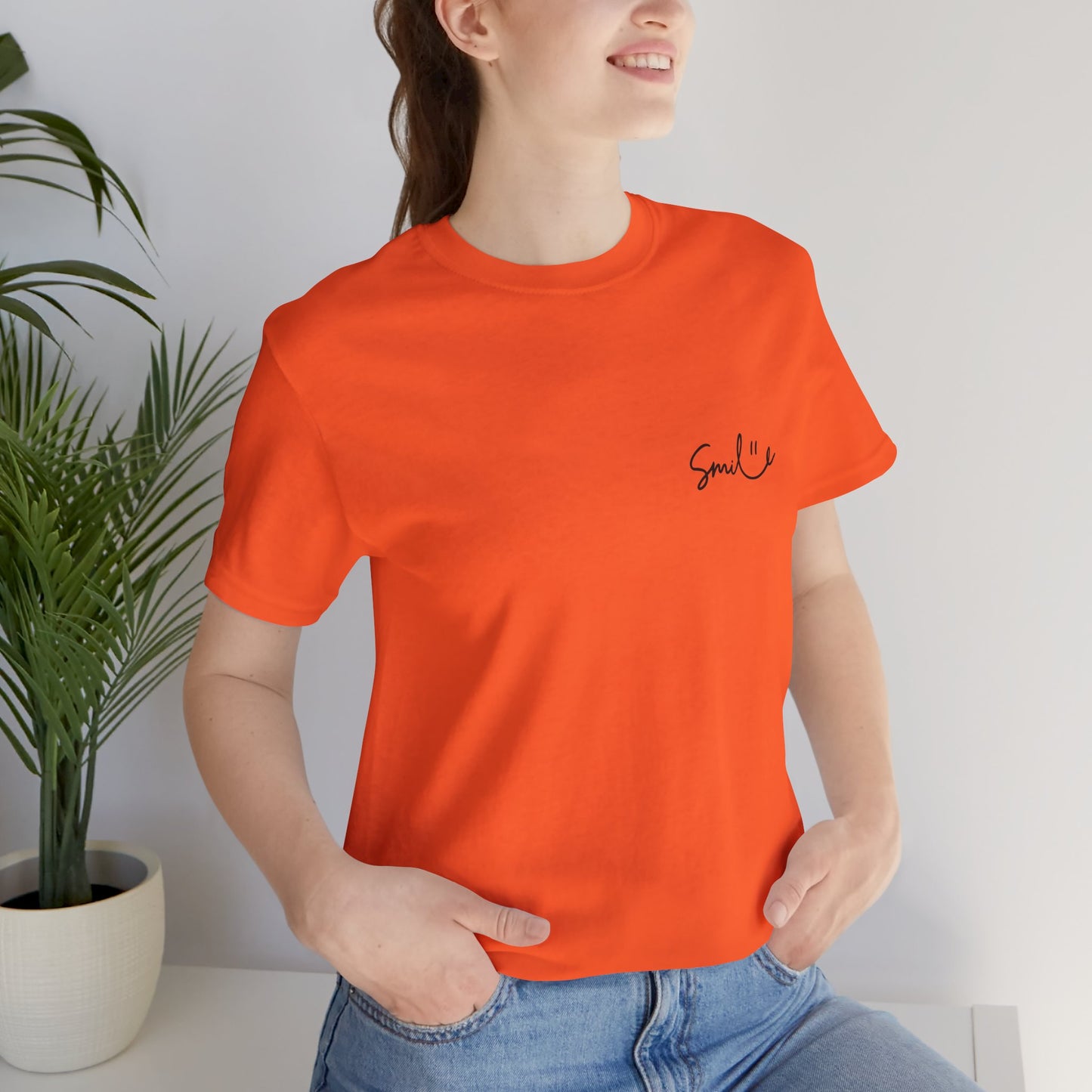 Smile Unisex Short Sleeve Tee - Soft, Casual Shirt for Everyday Wear