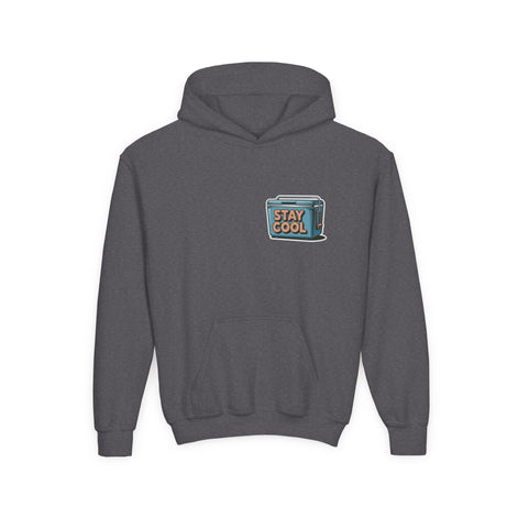 Youth Hooded Sweatshirt - Stay Cool Graphic