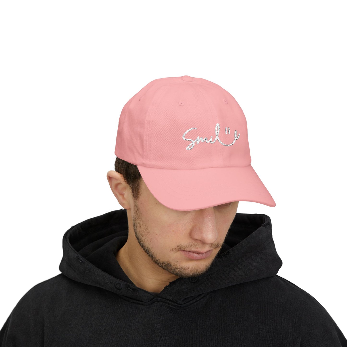 Smile Dad Cap — Embroidered Smile Face Baseball Hat