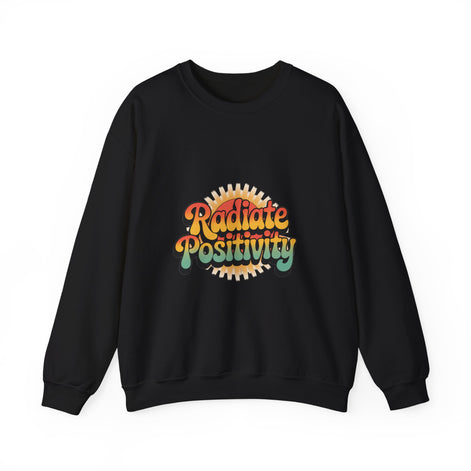 Radiate Positivity Unisex Heavy Blend Crewneck Sweatshirt