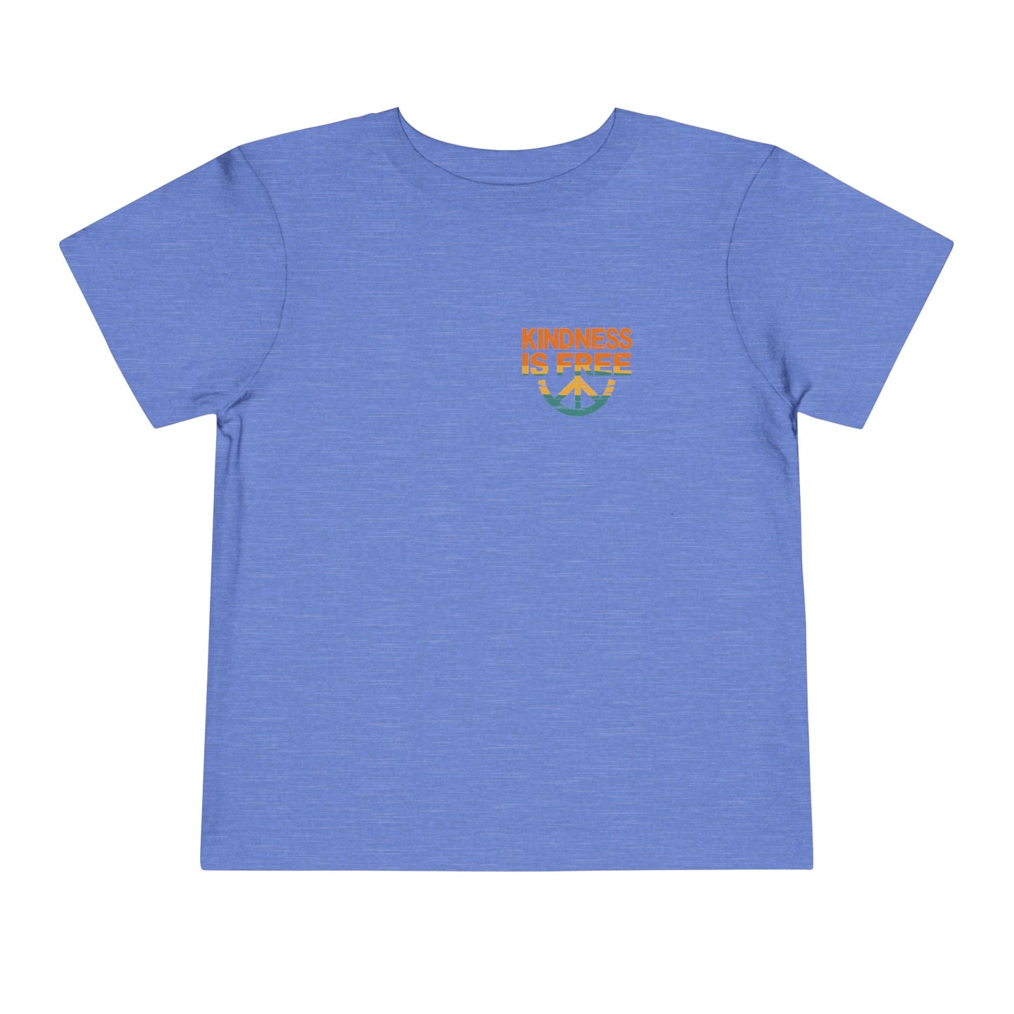 Toddler Short Sleeve Tee - Kindness Is Free Peace Design
