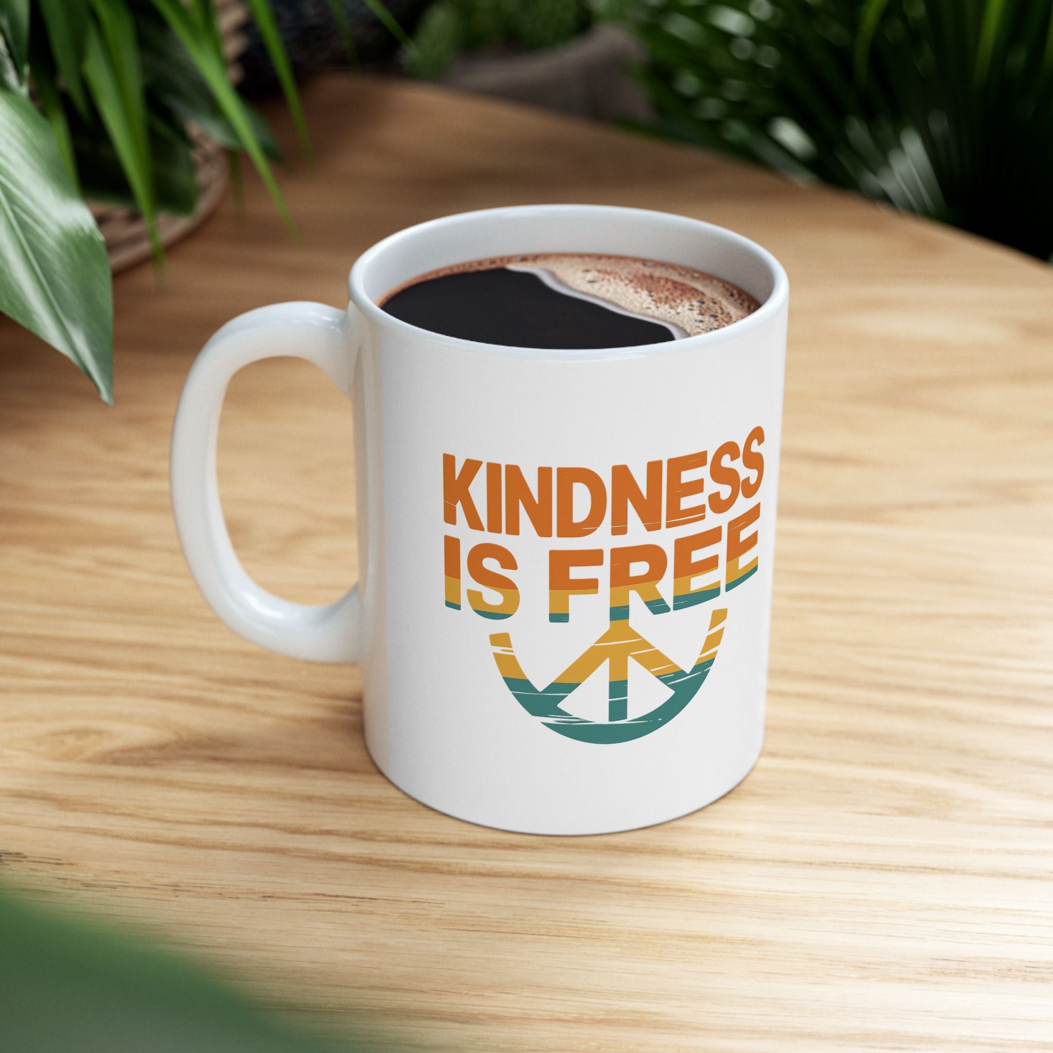 Kindness Is Free Tea or Coffee Mug - 11oz & 15oz - Positive Vibes Gift