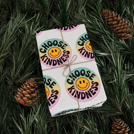 White Choose Kindness Wrapping Papers