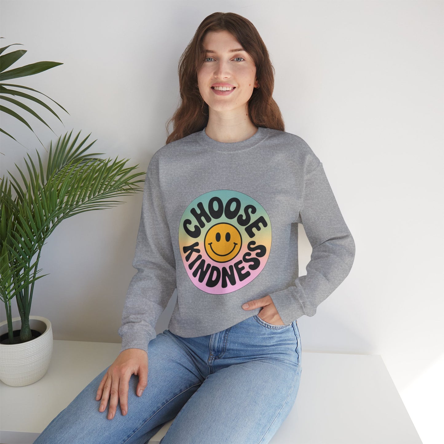 Choose Kindness Unisex Crewneck Sweatshirt - Positive Vibes Apparel