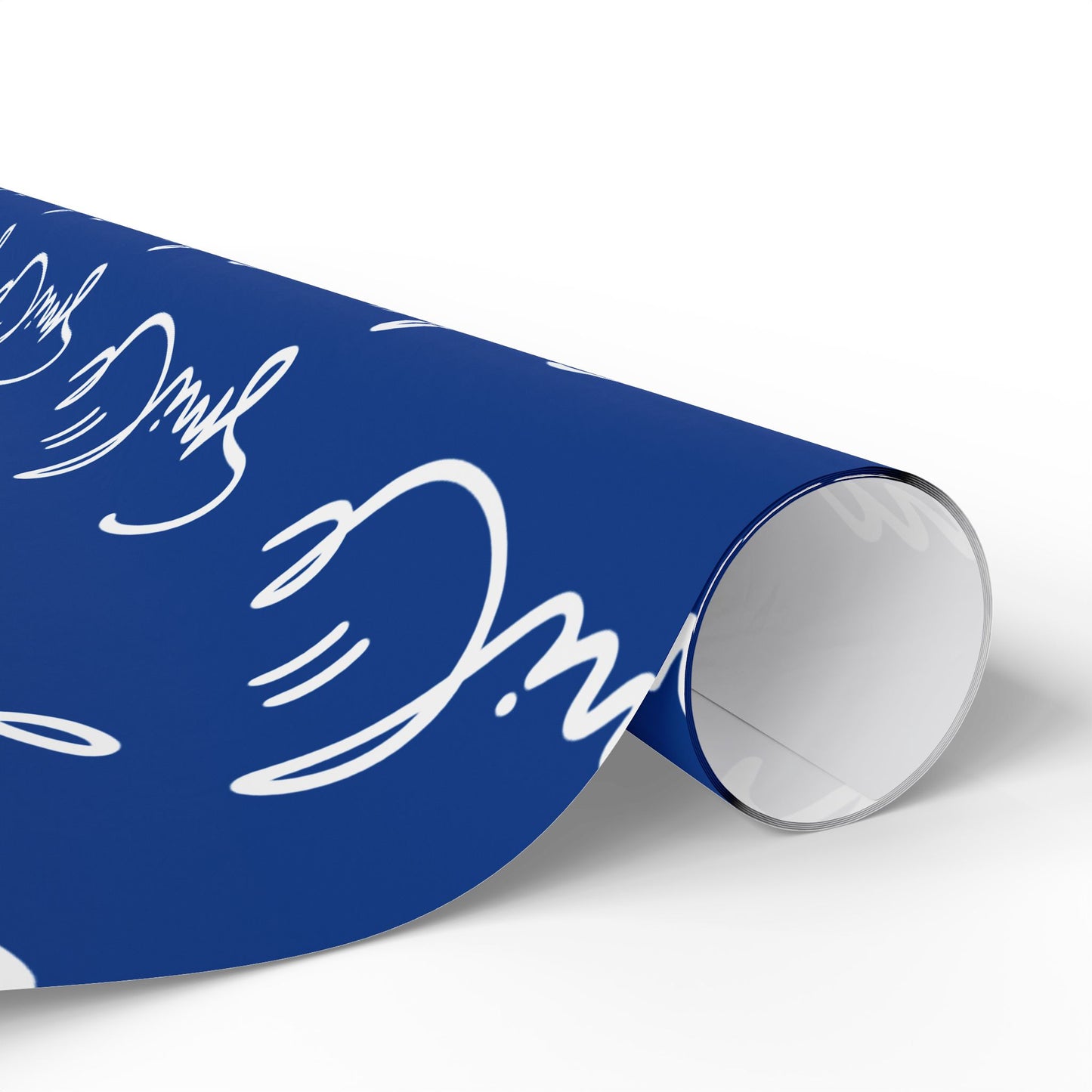 Dark Blue Smile Stylish Gift Wrapping Paper for Any Occasion