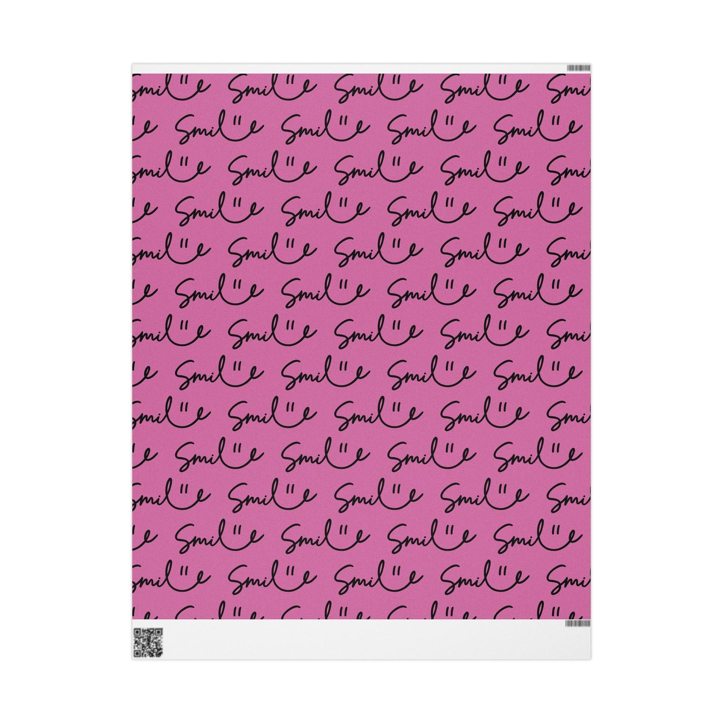 Light Pink/Black Smile Stylish Gift Wrapping Paper for Any Occasion