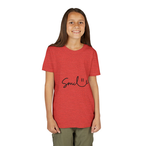 Smiley Youth Short Sleeve Tee - Positive Vibes for Kids