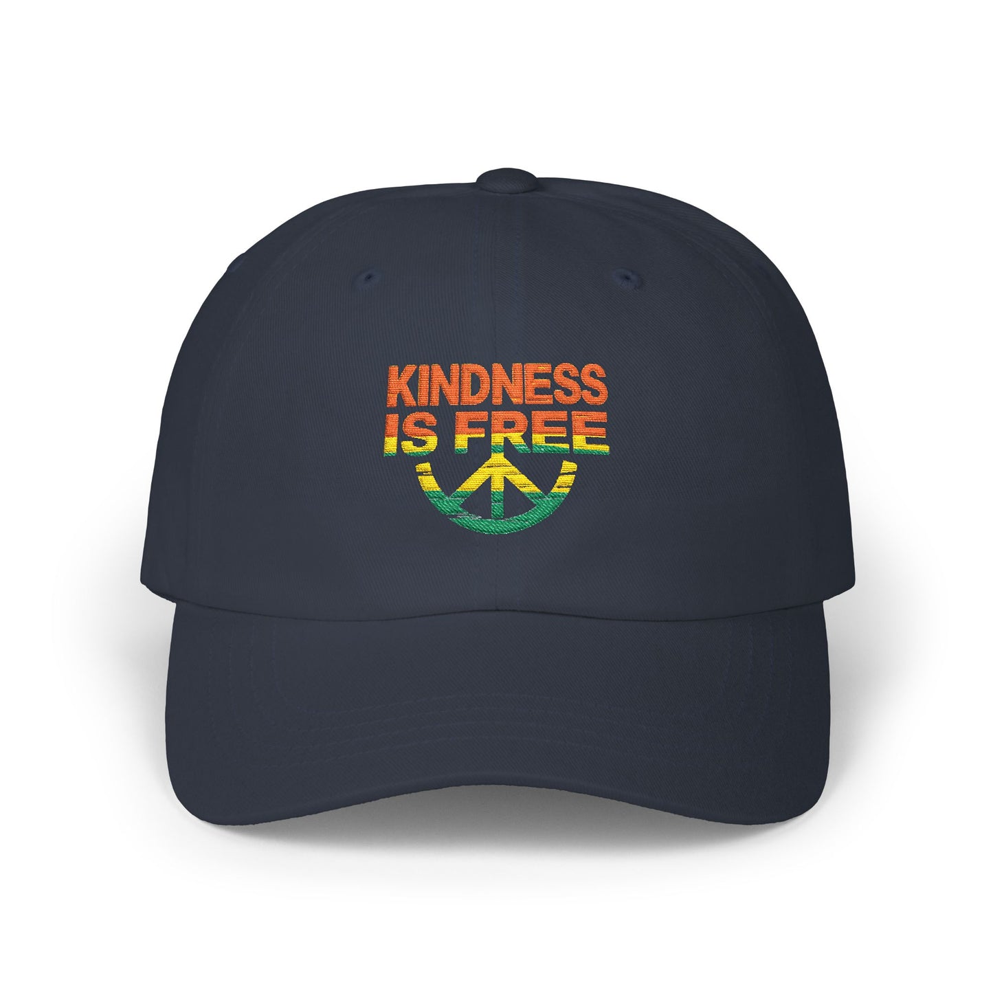 "Kindness Is Free" Peace Sign Embroidered Hat