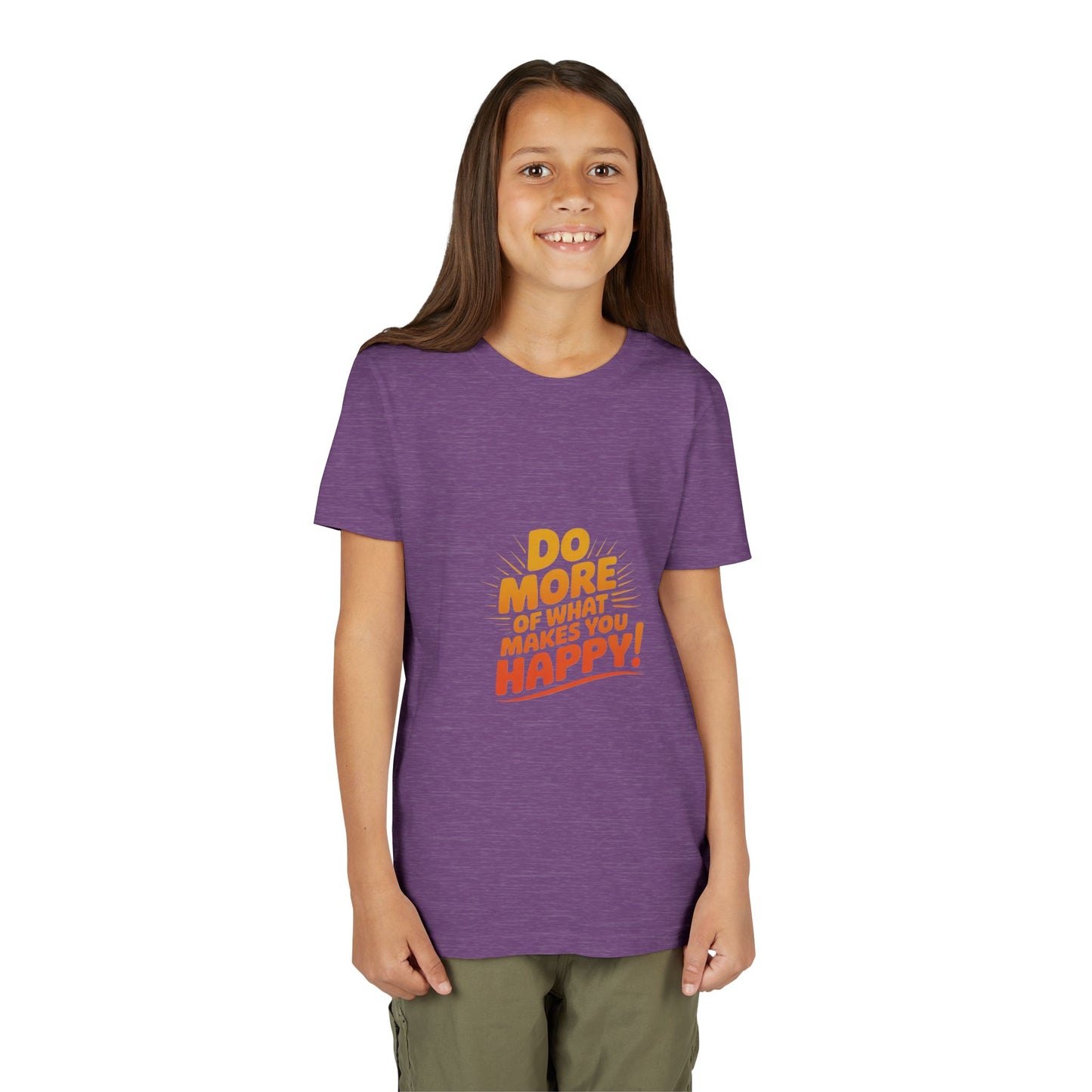 Youth Tee — “Do More of What Makes You Happy!” Positive Graphic Kids T‑Shirt