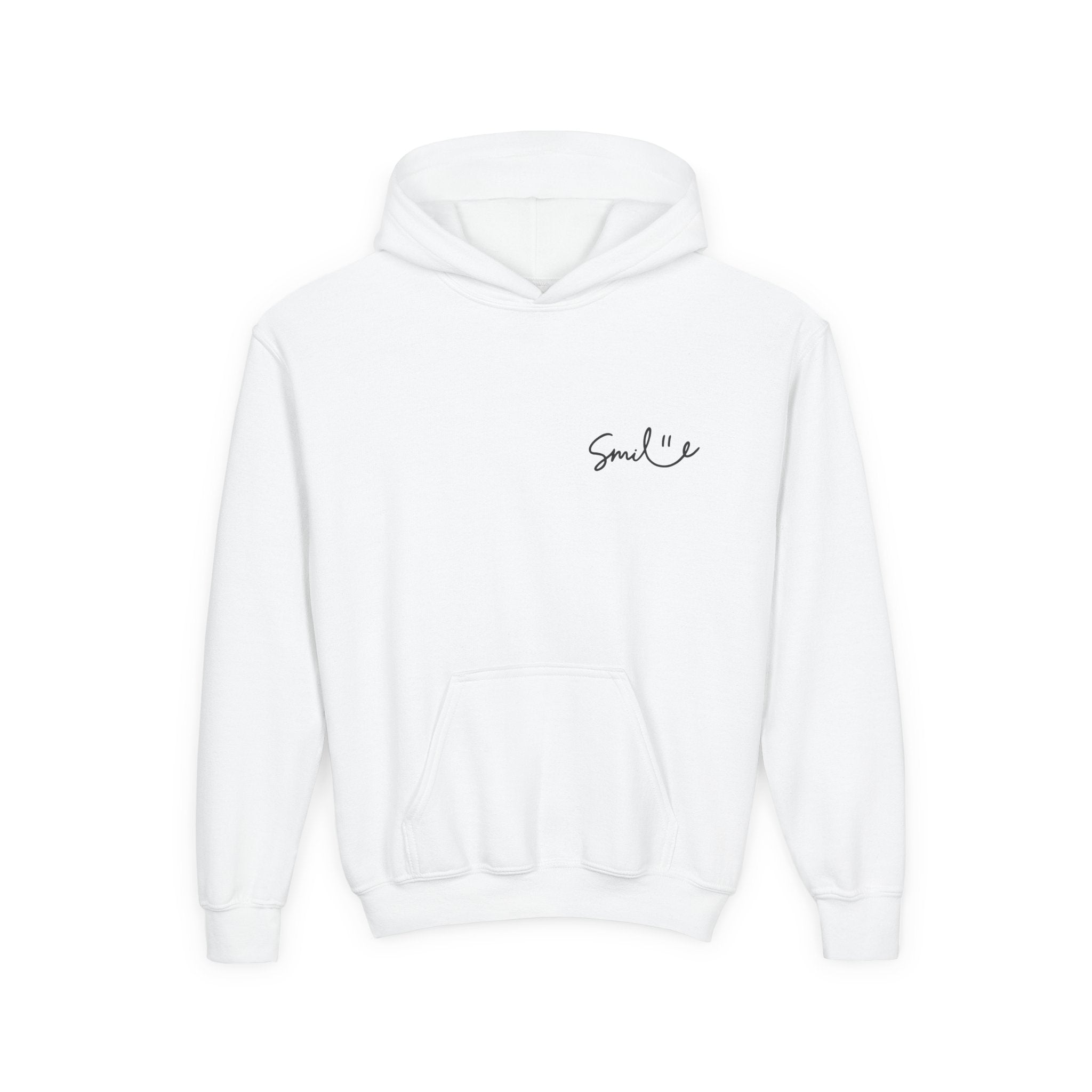 Smile Youth Hoodie - Cozy Heavy Blend Sweatshirt for Kids