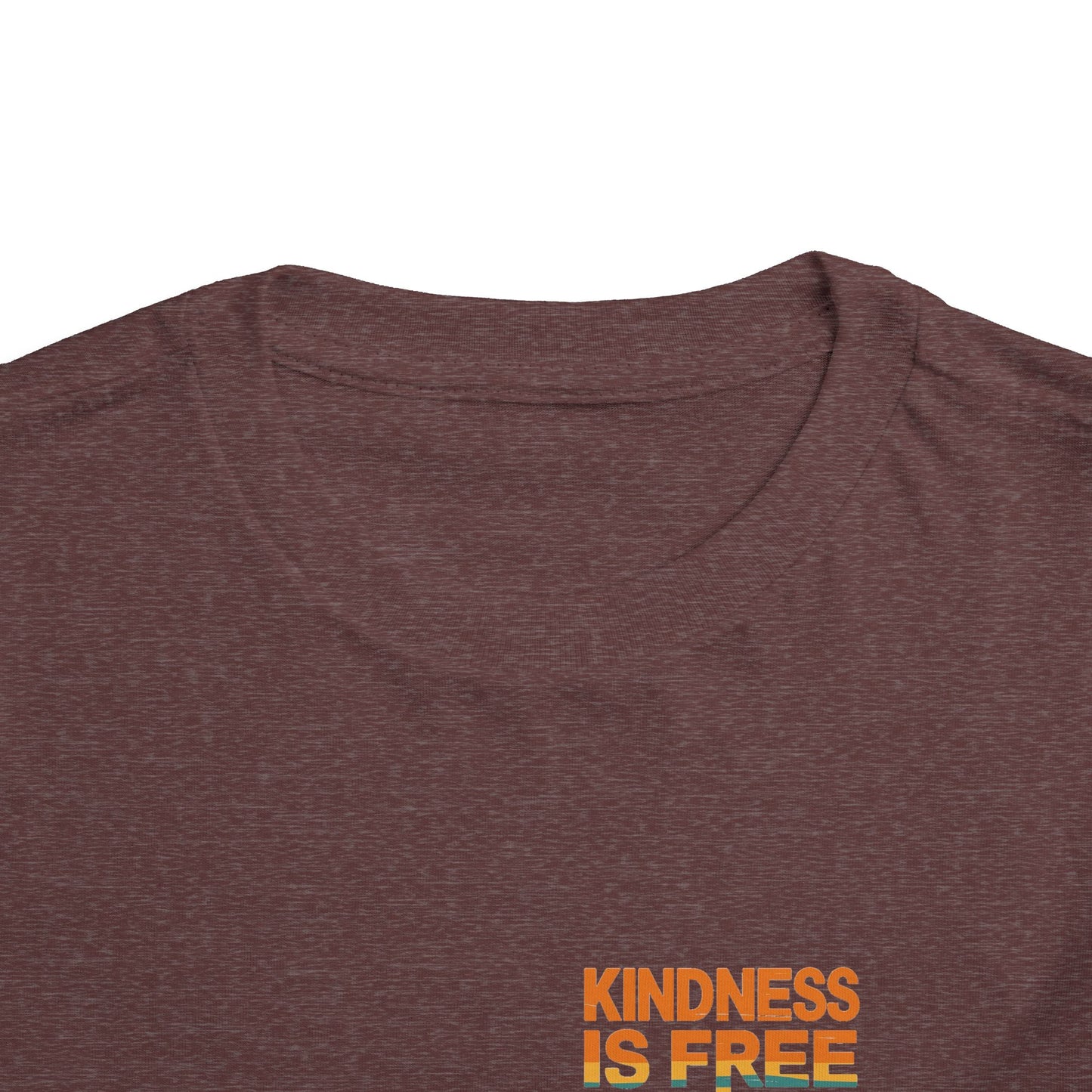 Toddler Short Sleeve Tee - Kindness Is Free Peace Design