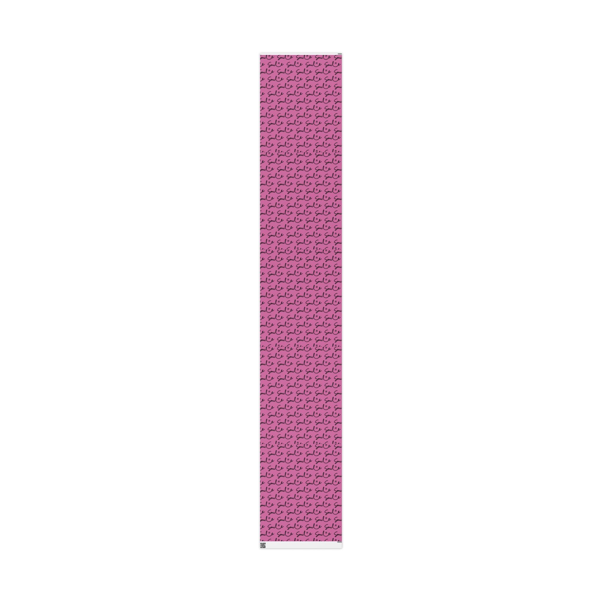 Light Pink/Black Smile Stylish Gift Wrapping Paper for Any Occasion