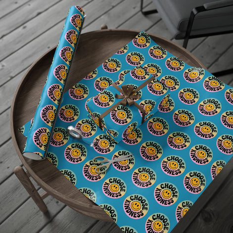 Turquoise Choose Kindness Wrapping Papers