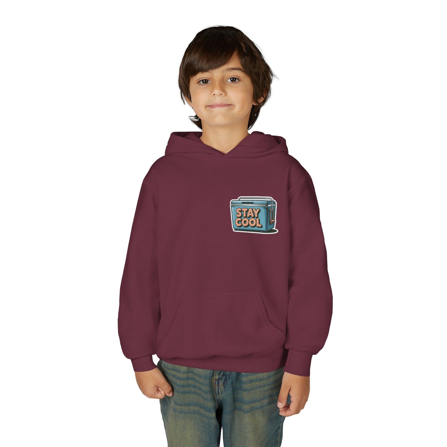 Youth Hooded Sweatshirt - Stay Cool Graphic