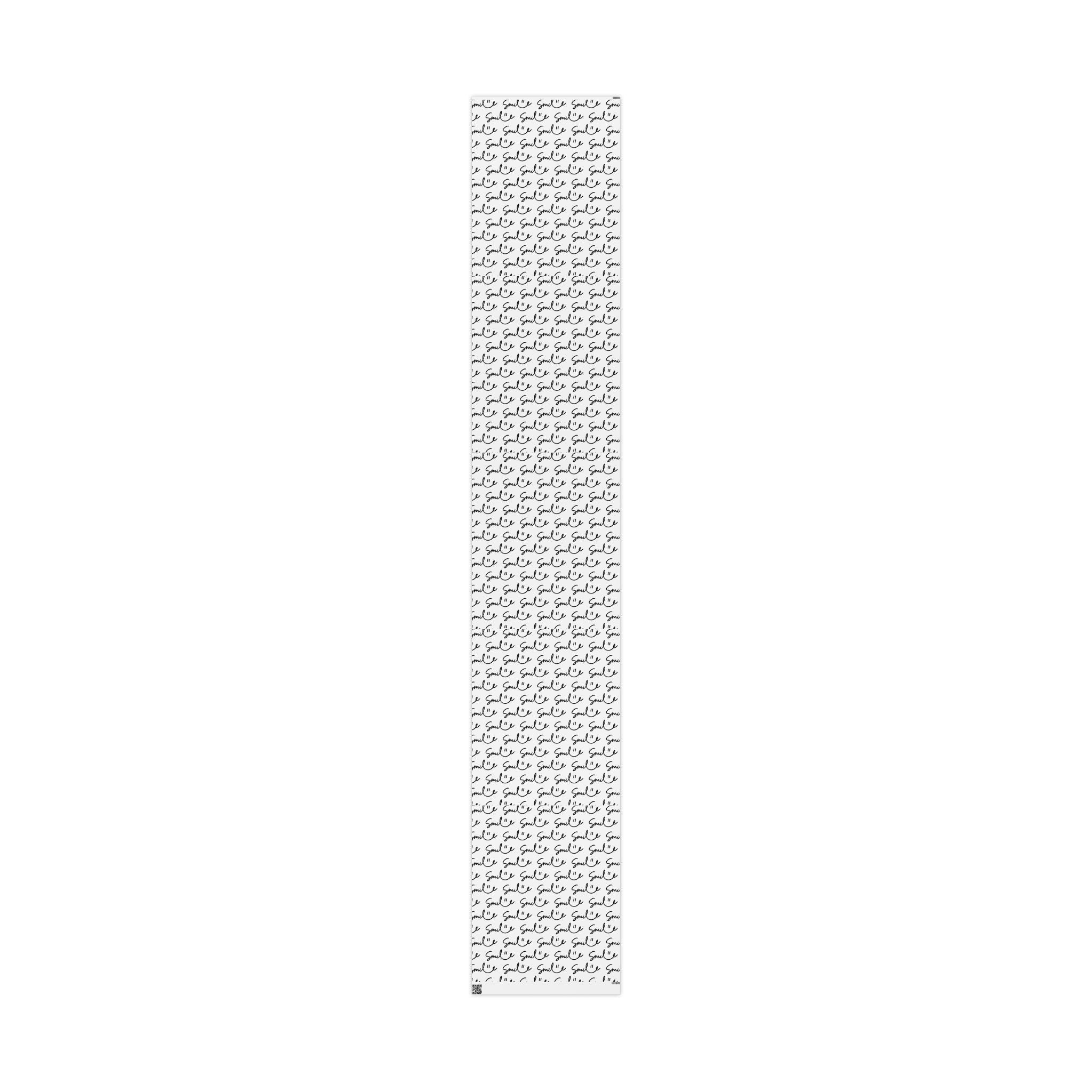 White/Black Smile Stylish Gift Wrapping Paper for Any Occasion