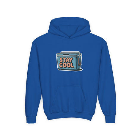 Youth Hooded Sweatshirt - Stay Cool Graphic