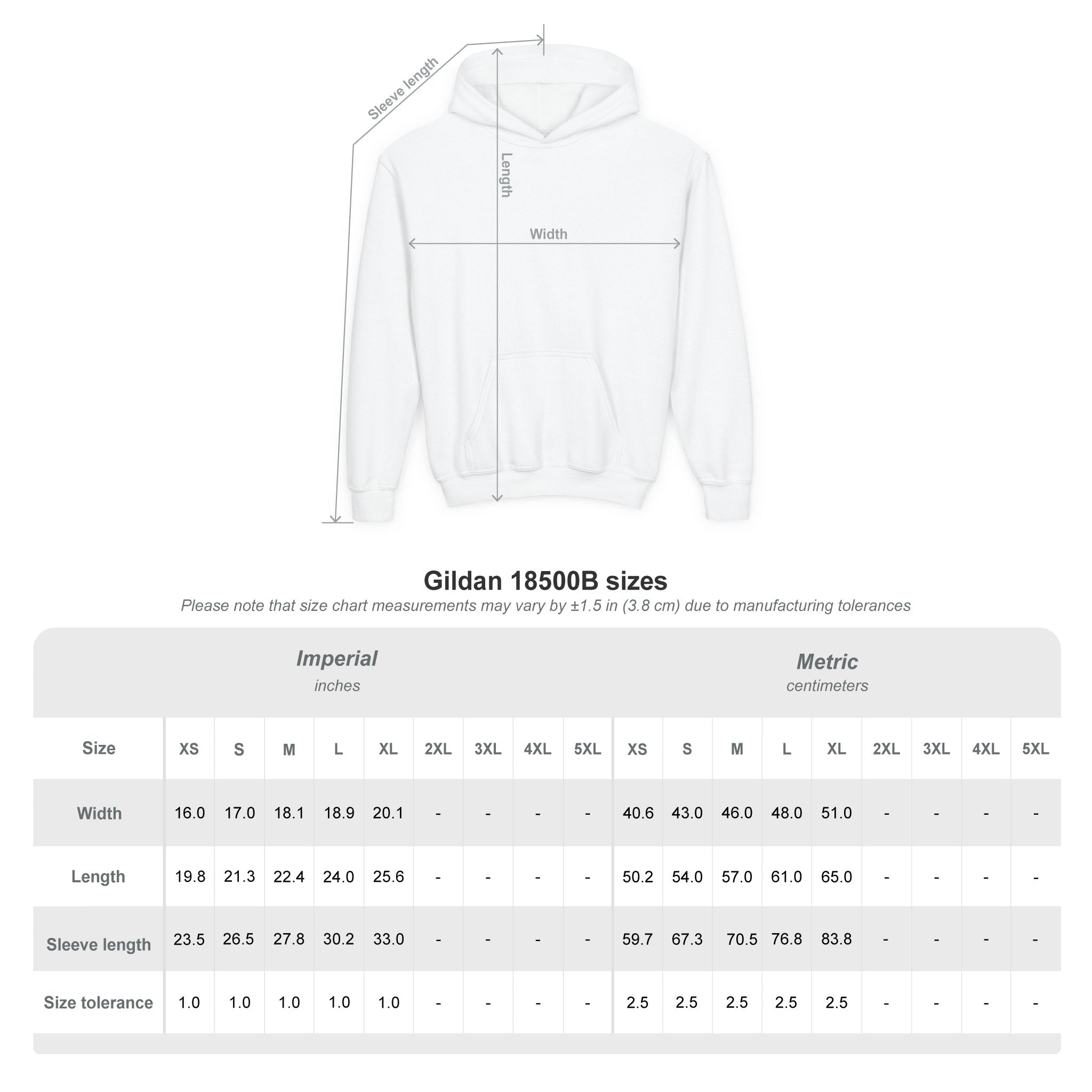 Kindness Is Free Youth Hoodie - Inspirational Heavy Blend Sweatshirt