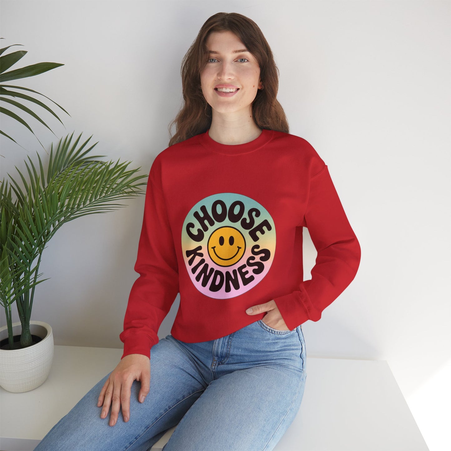 Choose Kindness Unisex Crewneck Sweatshirt - Positive Vibes Apparel