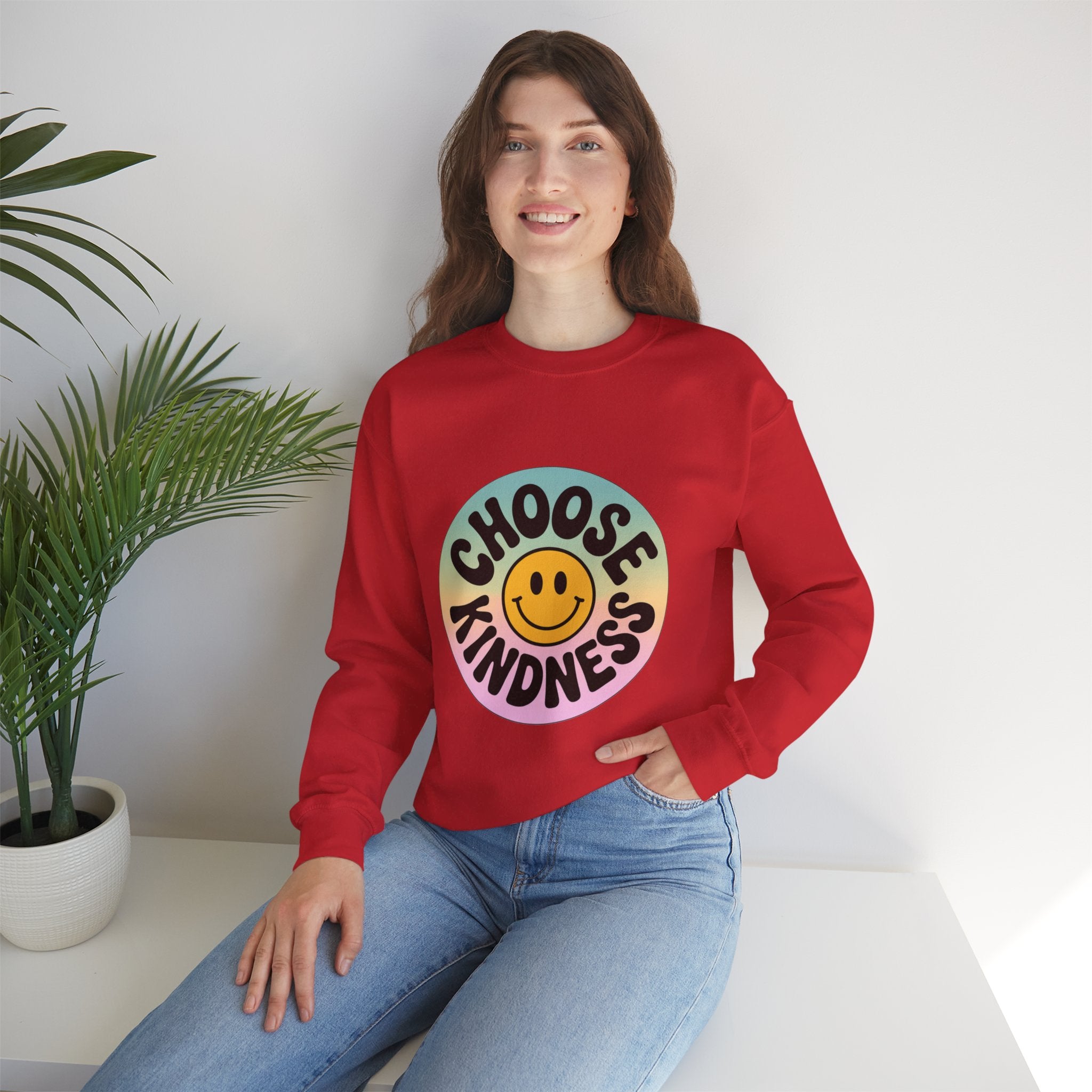 Choose Kindness Unisex Crewneck Sweatshirt - Positive Vibes Apparel