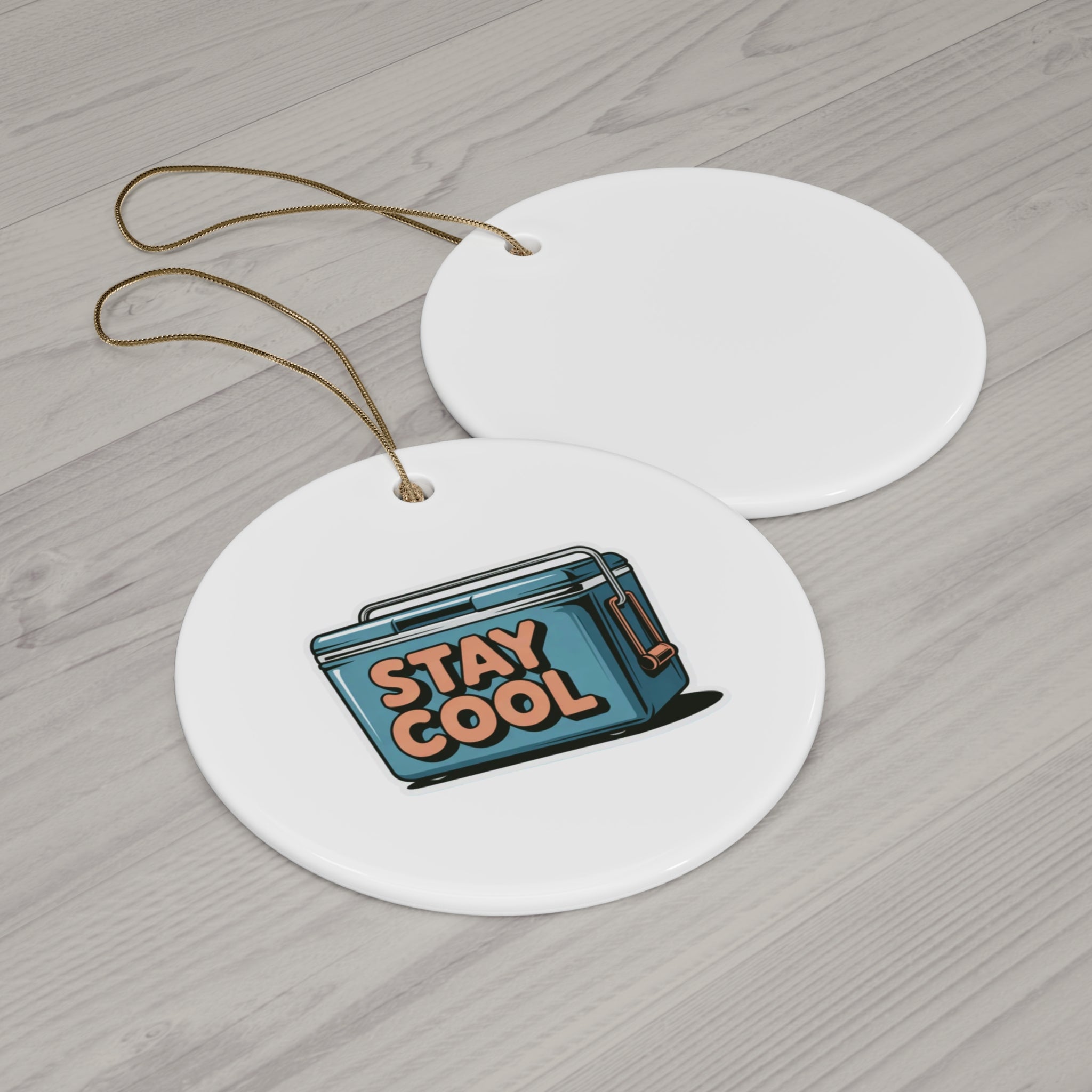 Stay Cool Ceramic Ornaments - Fun Holiday Decorations