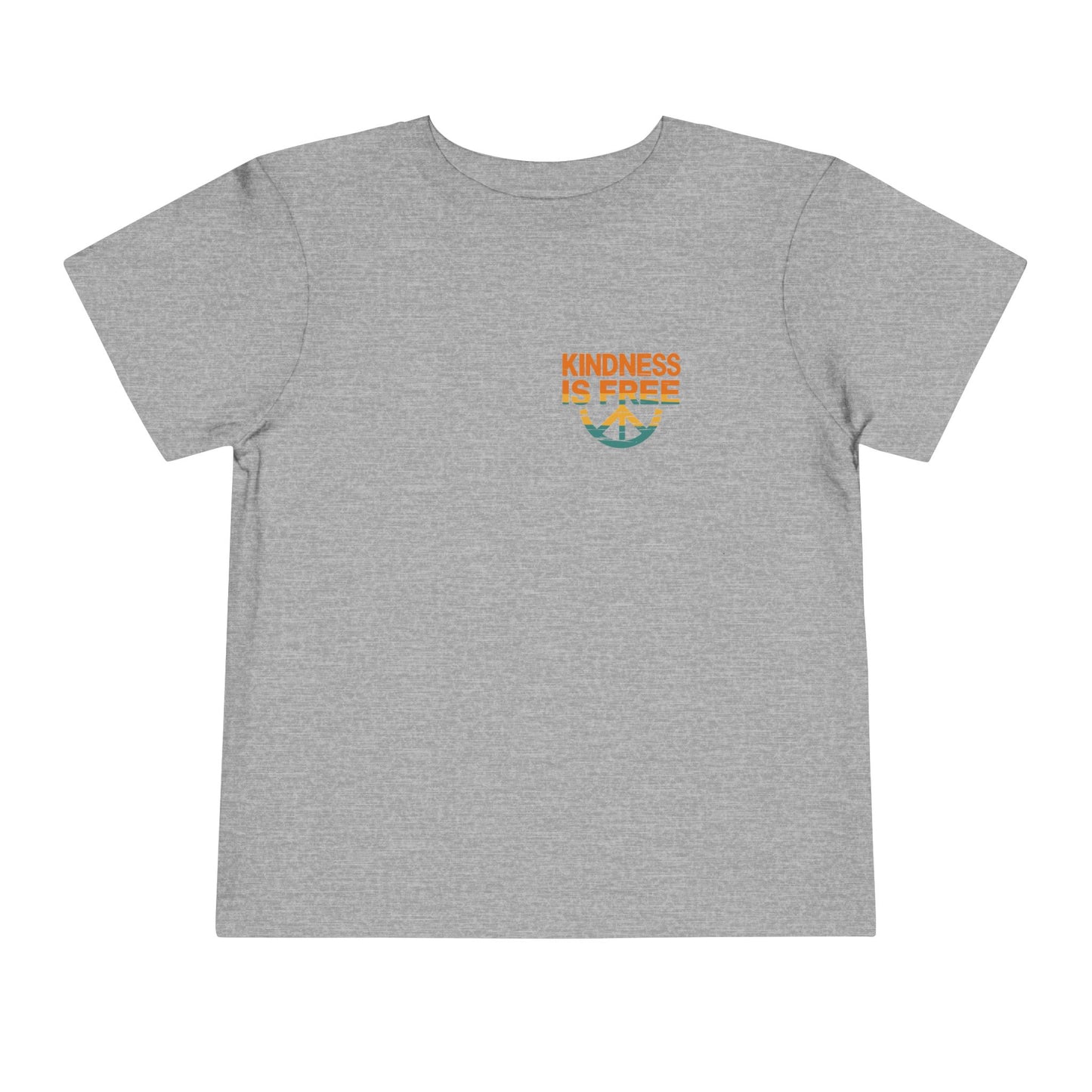 Toddler Short Sleeve Tee - Kindness Is Free Peace Design