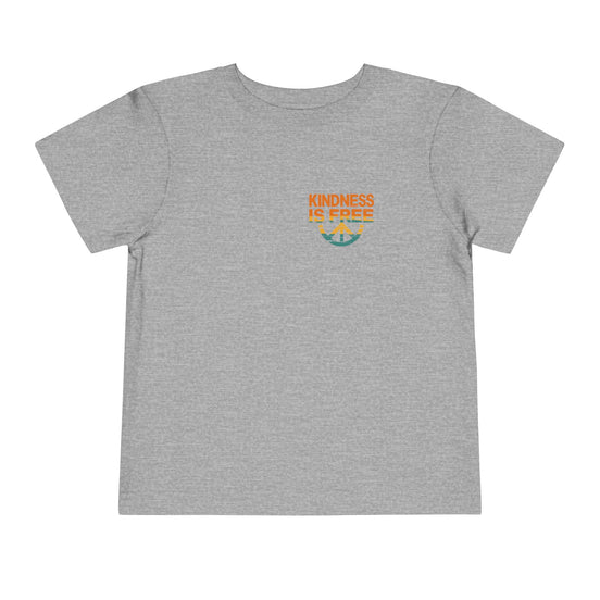 Toddler Short Sleeve Tee - Kindness Is Free Peace Design