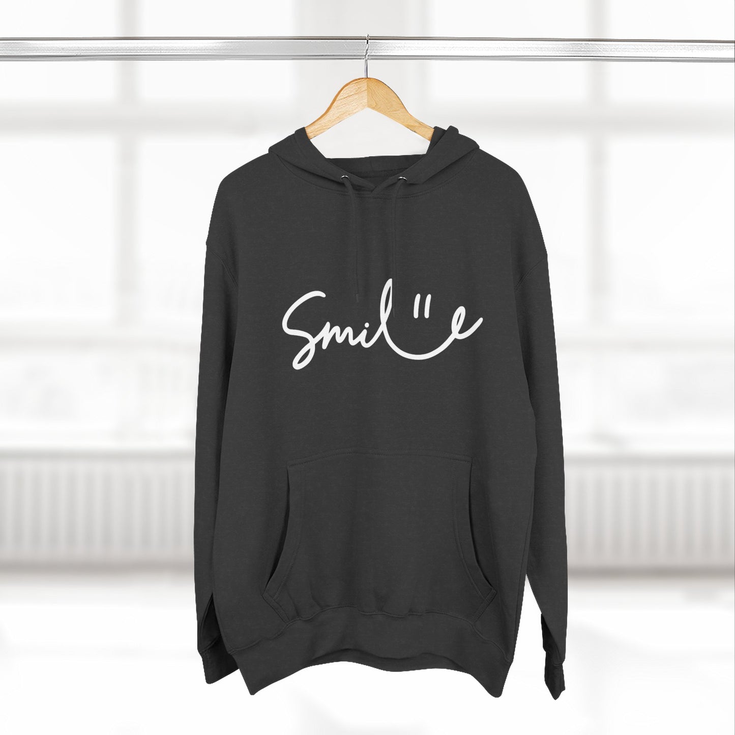 Smile Fleece Hoodie - Cozy and Stylish Pullover for Everyday Comfort
