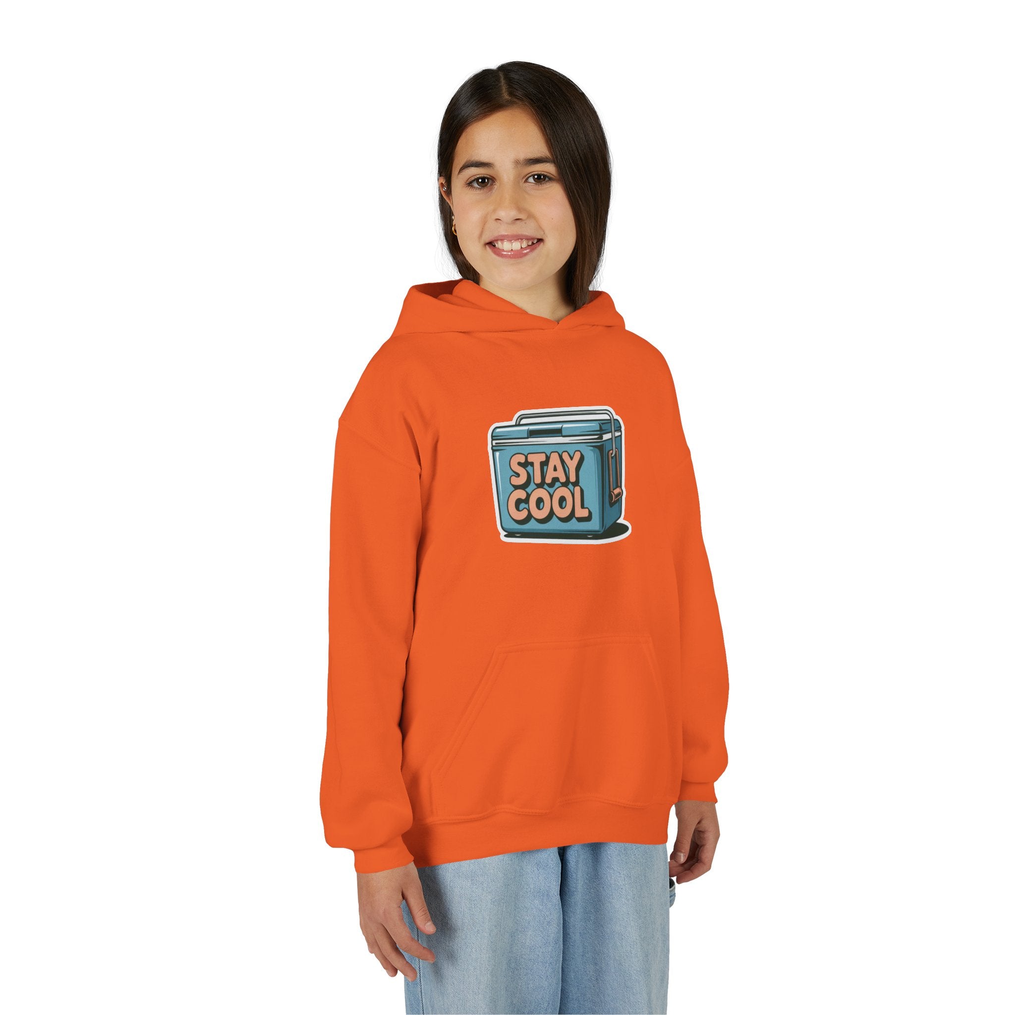 Youth Hooded Sweatshirt - Stay Cool Graphic