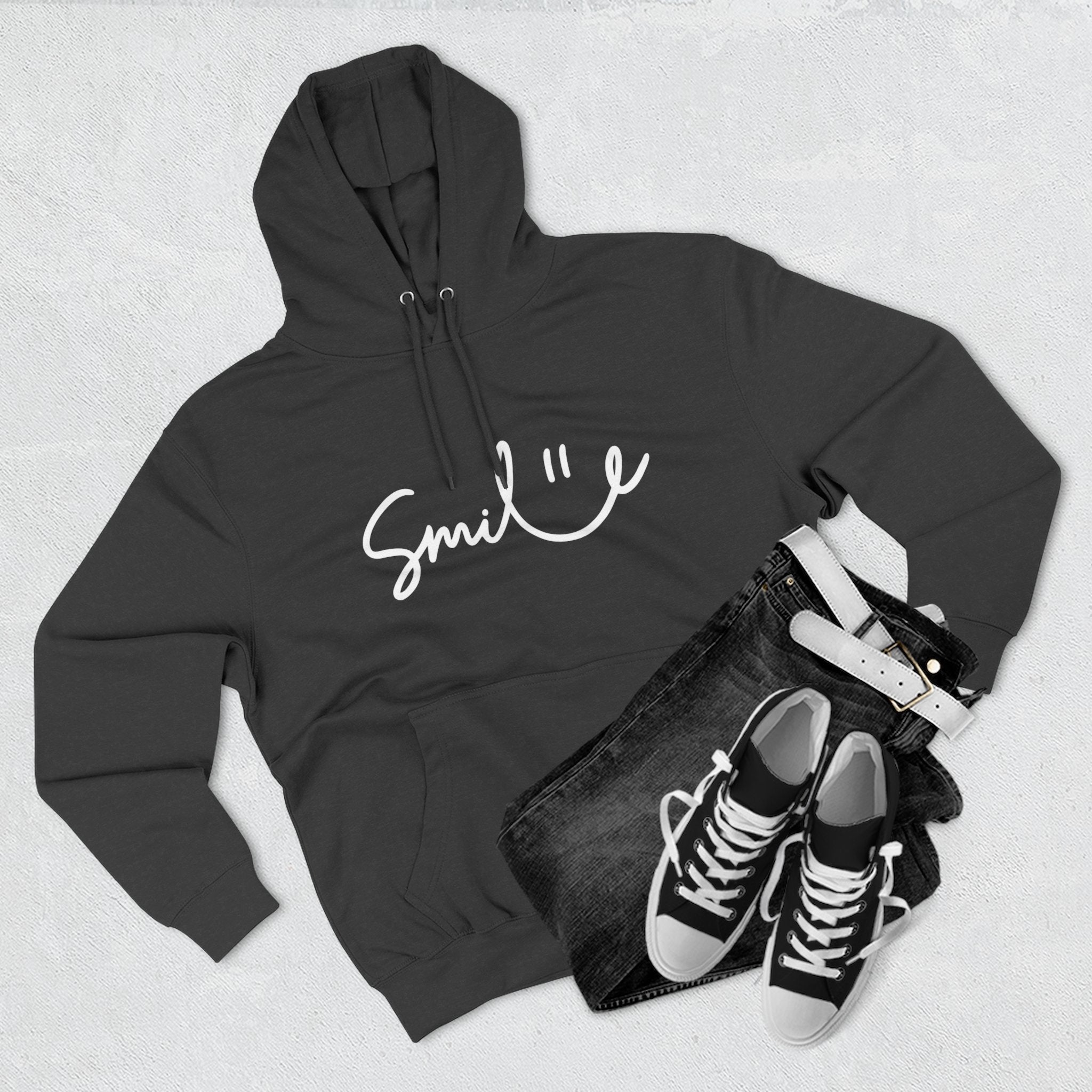 Smile Fleece Hoodie - Cozy and Stylish Pullover for Everyday Comfort