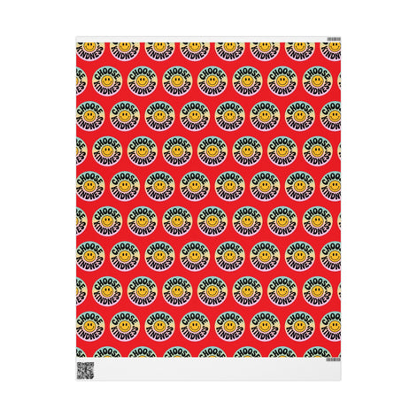Red Choose Kindness Wrapping Papers