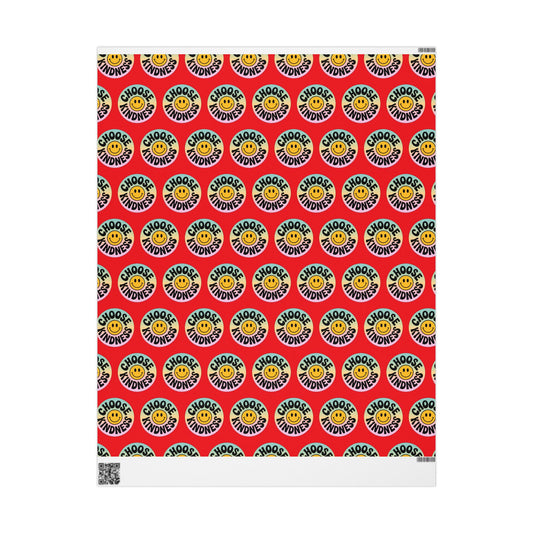 Red Choose Kindness Wrapping Papers