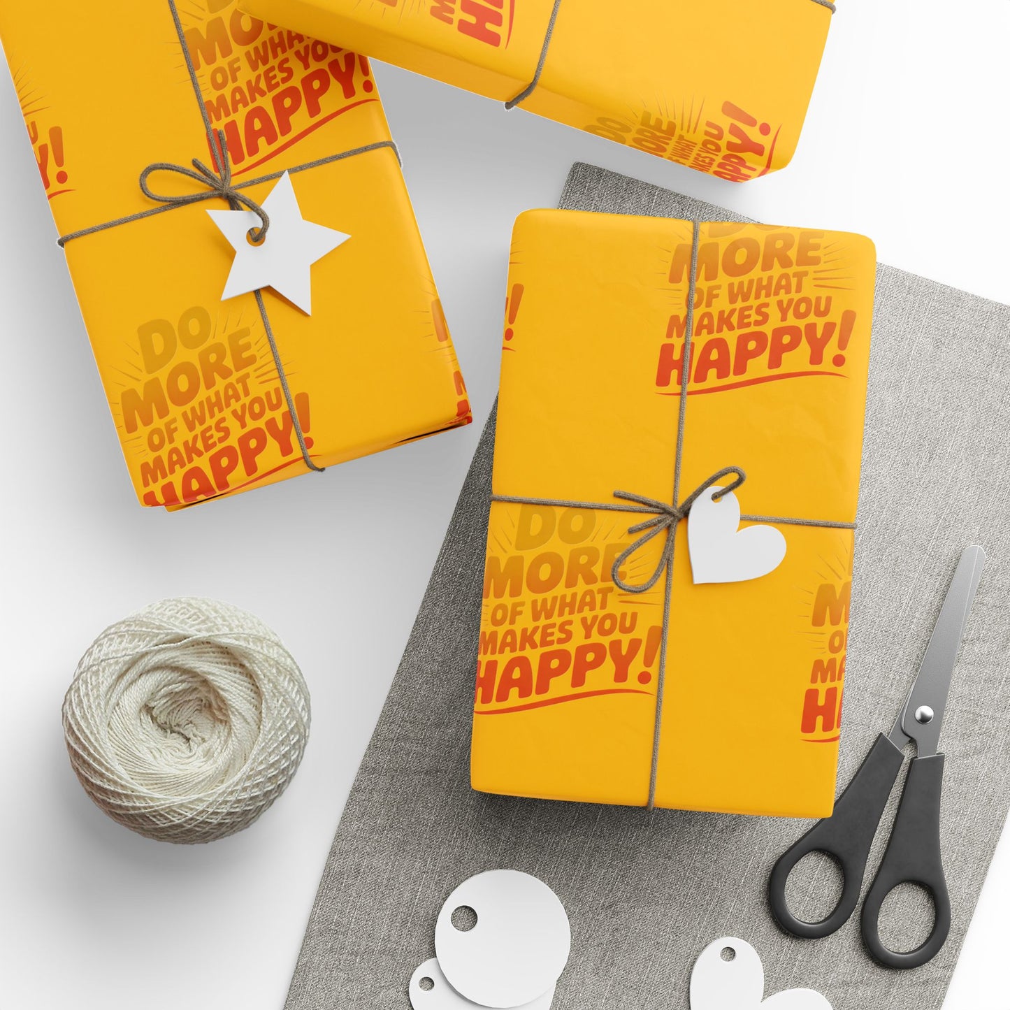 Wrapping Paper — 'Do More of What Makes You Happy' Gift Wrap
