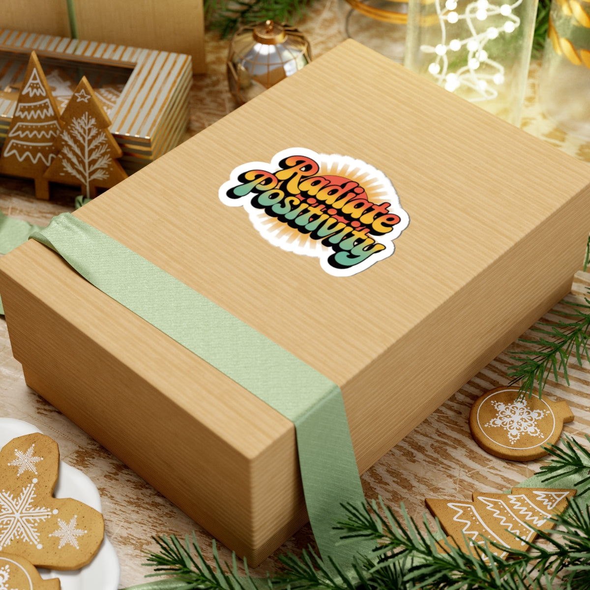 Radiate Positivity Kiss-Cut Stickers - Brighten Up Your Space