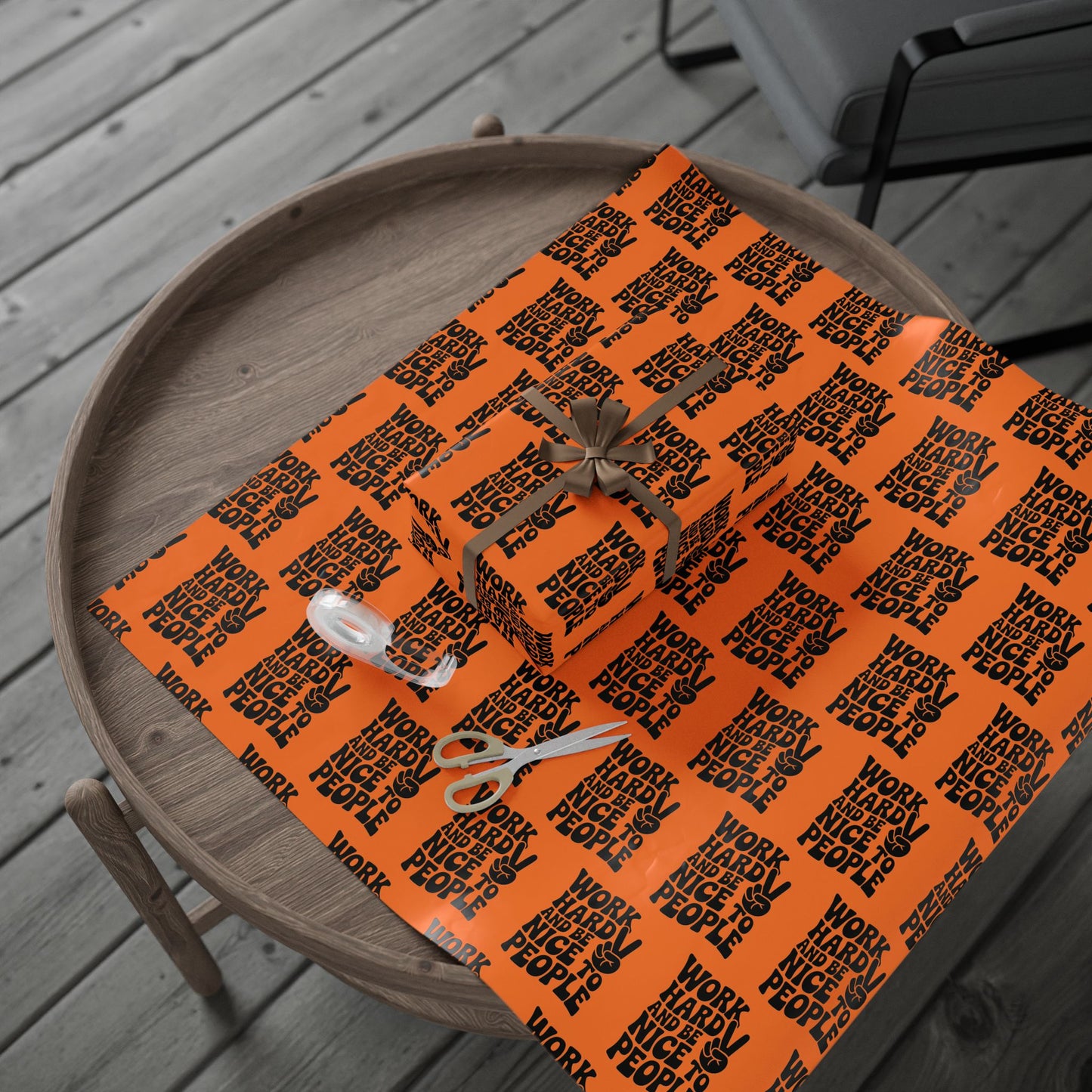 Work Hard and Be Nice to People Wrapping Paper