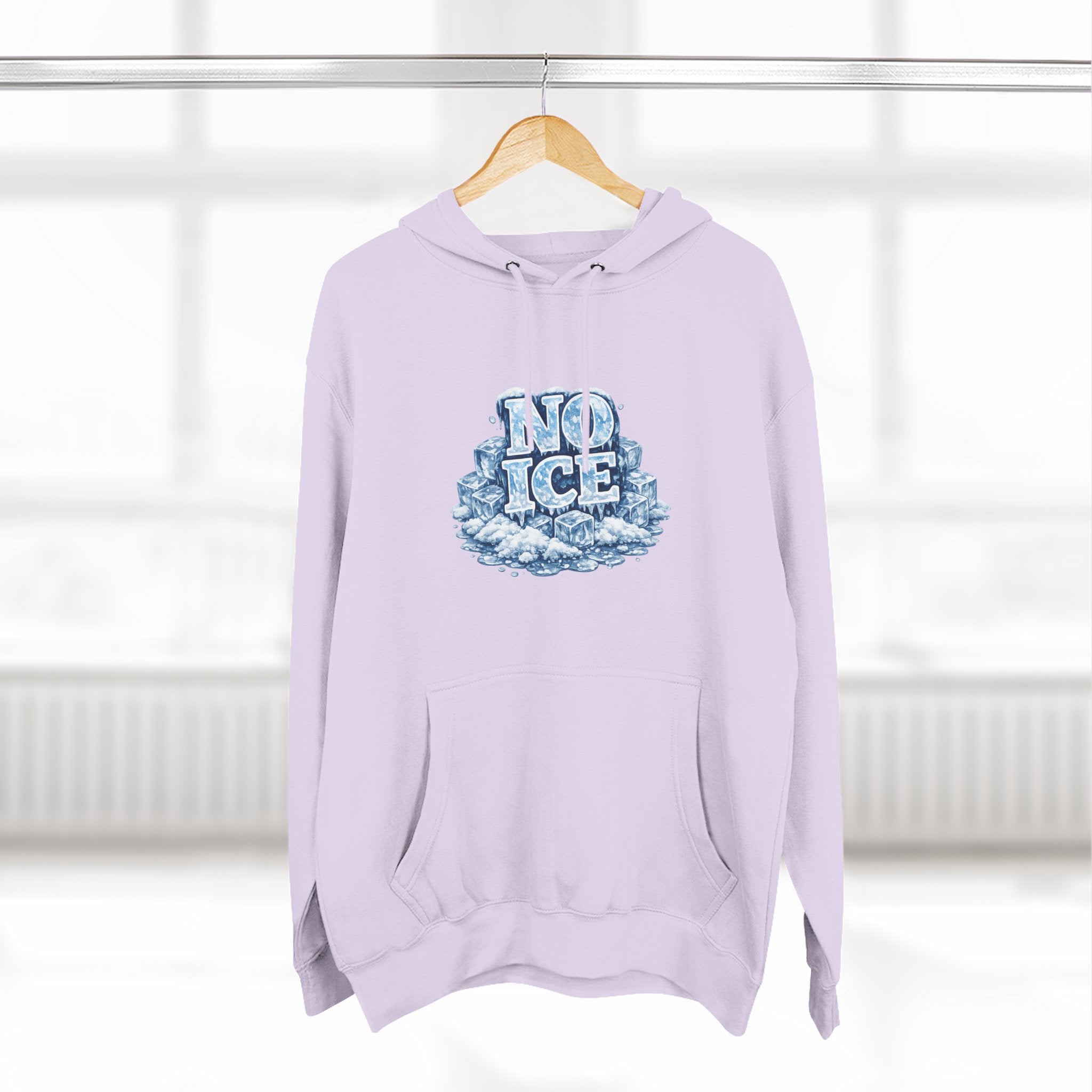 No ICE Graphic Hoodie — Funny Winter Climate Change Sweatshirt