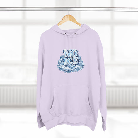 No ICE Graphic Hoodie — Funny Winter Climate Change Sweatshirt