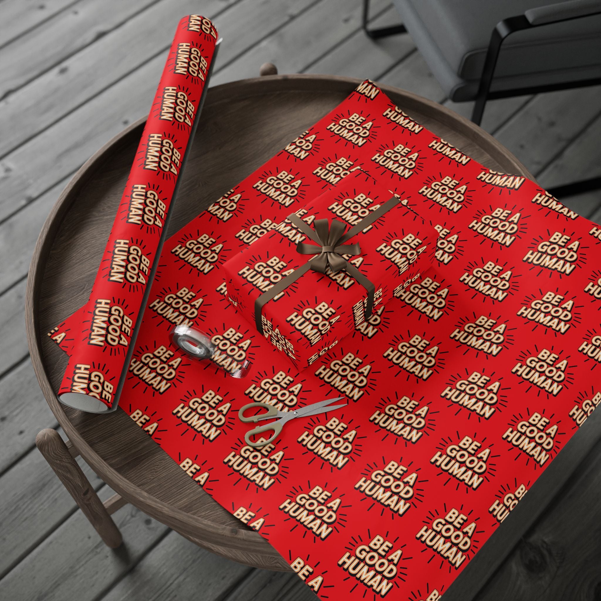 Be a Good Human Gift Wrap (Single Roll)