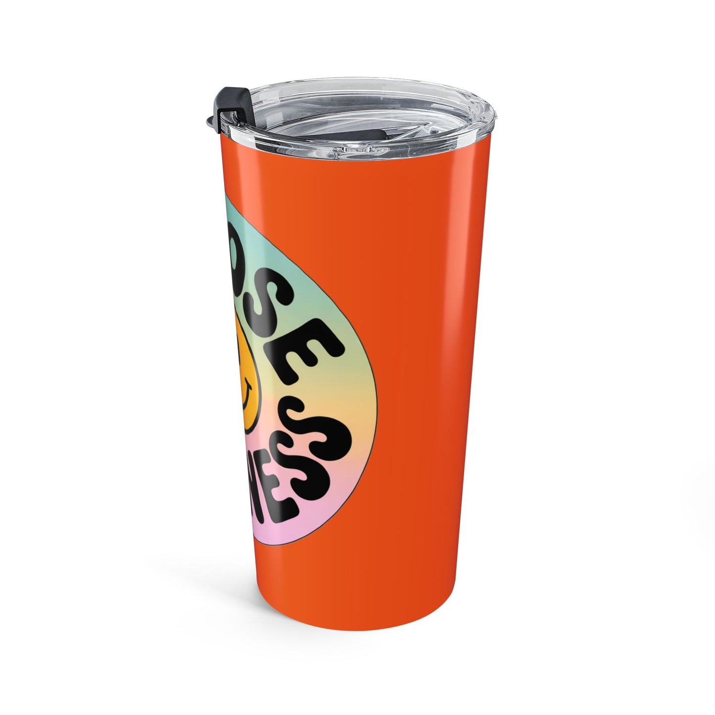 Orange Choose Kindness Tumblers – 20oz Travel Mugs for Positive Vibes