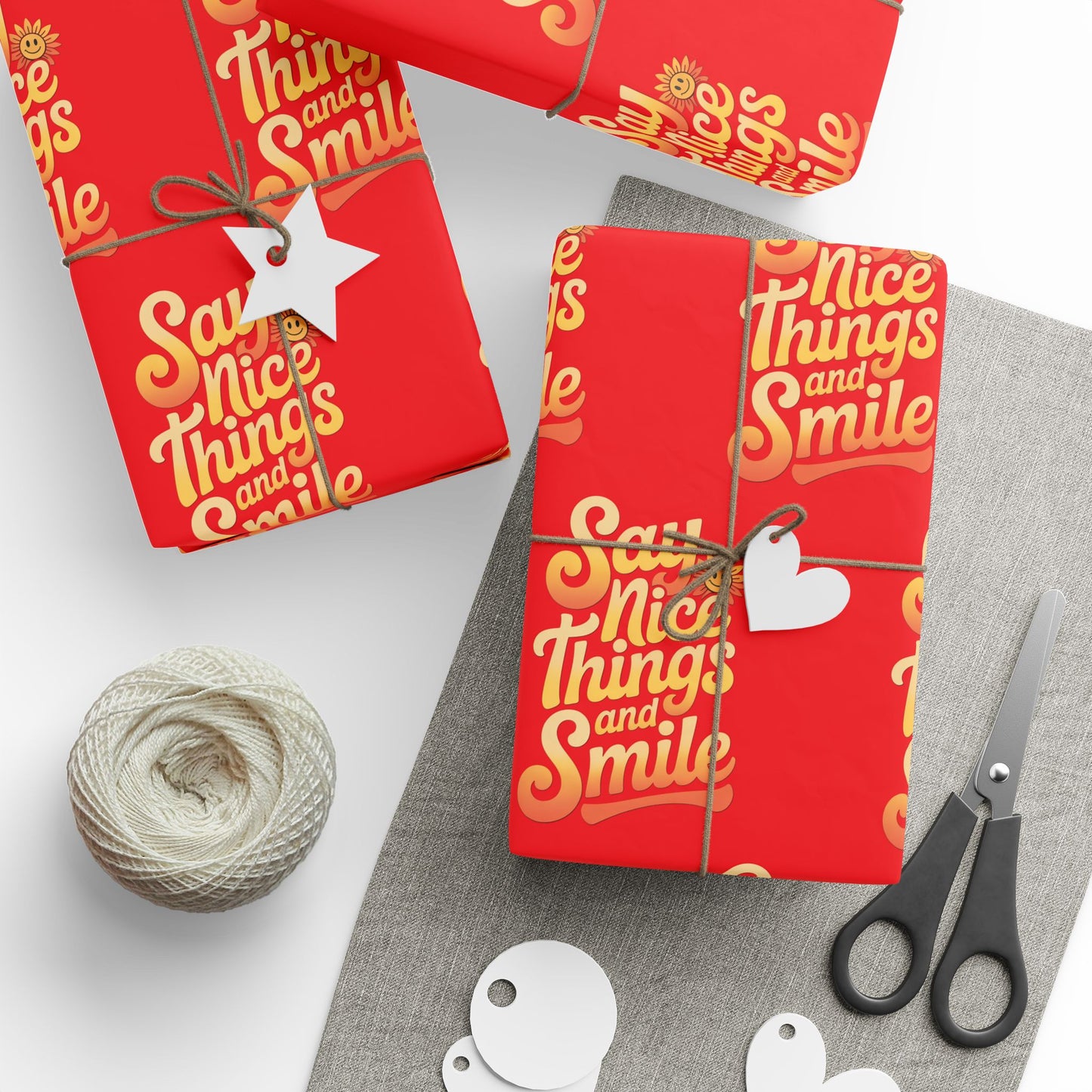 Say Nice Things and Smile Wrapping Paper