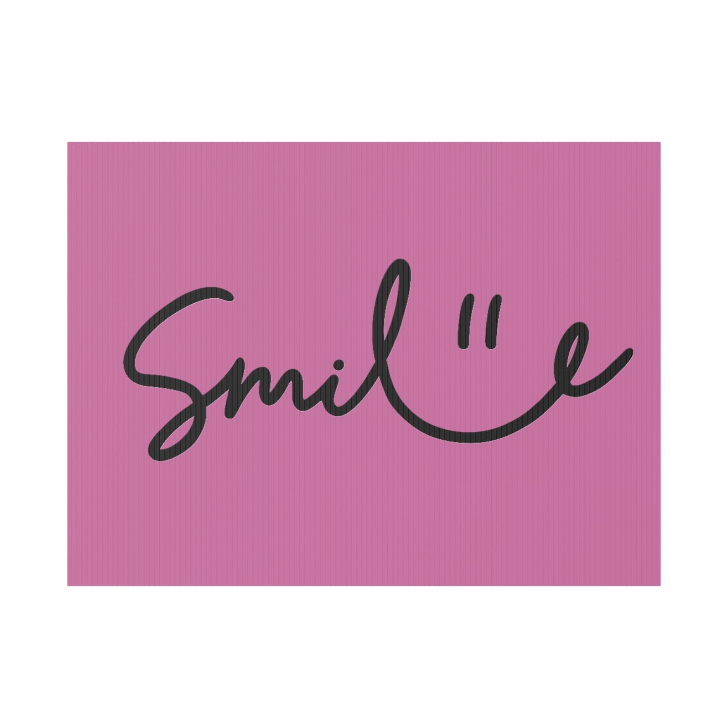 Light Pink Smile Yard Sign