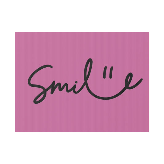 Light Pink Smile Yard Sign