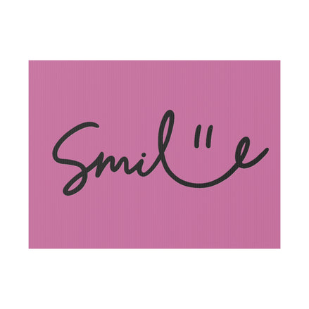 Light Pink Smile Yard Sign