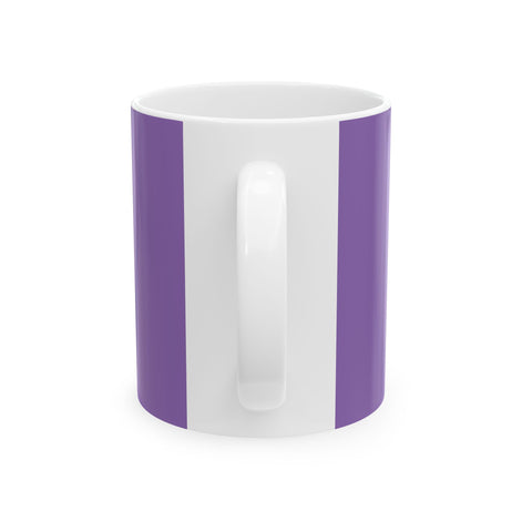 Light Purple Radiate Positivity Ceramic Coffee Mug,  11oz & 15oz
