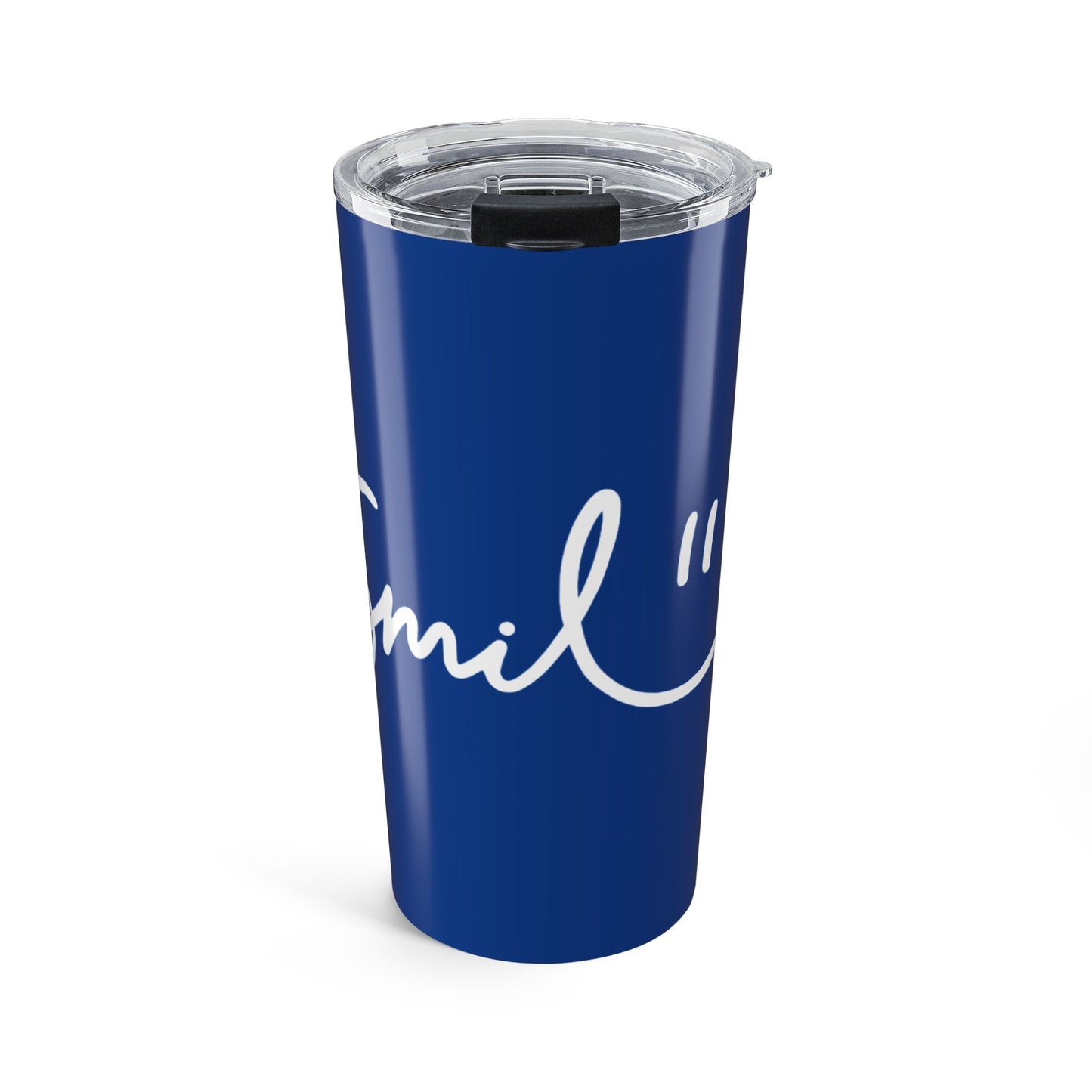 Dark Blue/White Smile 20oz Tumbler - Customizable Drinkware for Every Occasion
