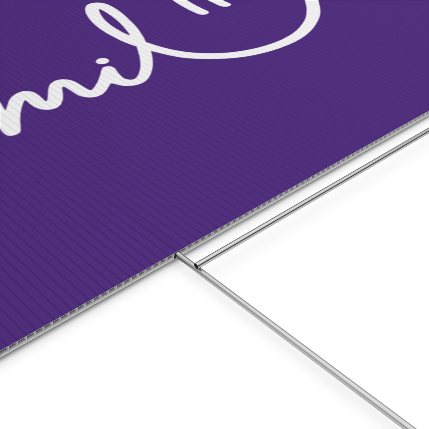 Purple Smile Yard Sign