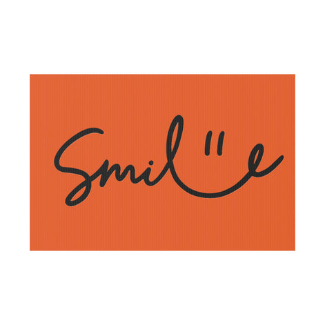 Orange Smile Yard Sign