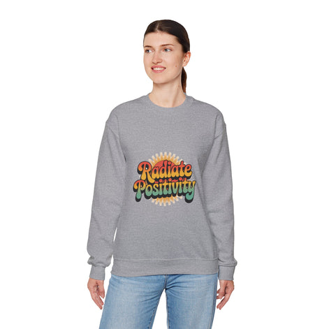 Radiate Positivity Unisex Heavy Blend Crewneck Sweatshirt