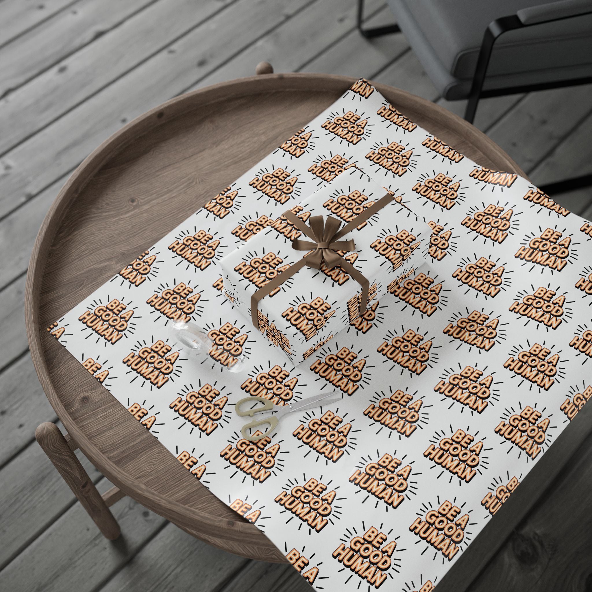 Be a Good Human Gift Wrap (Single Roll)