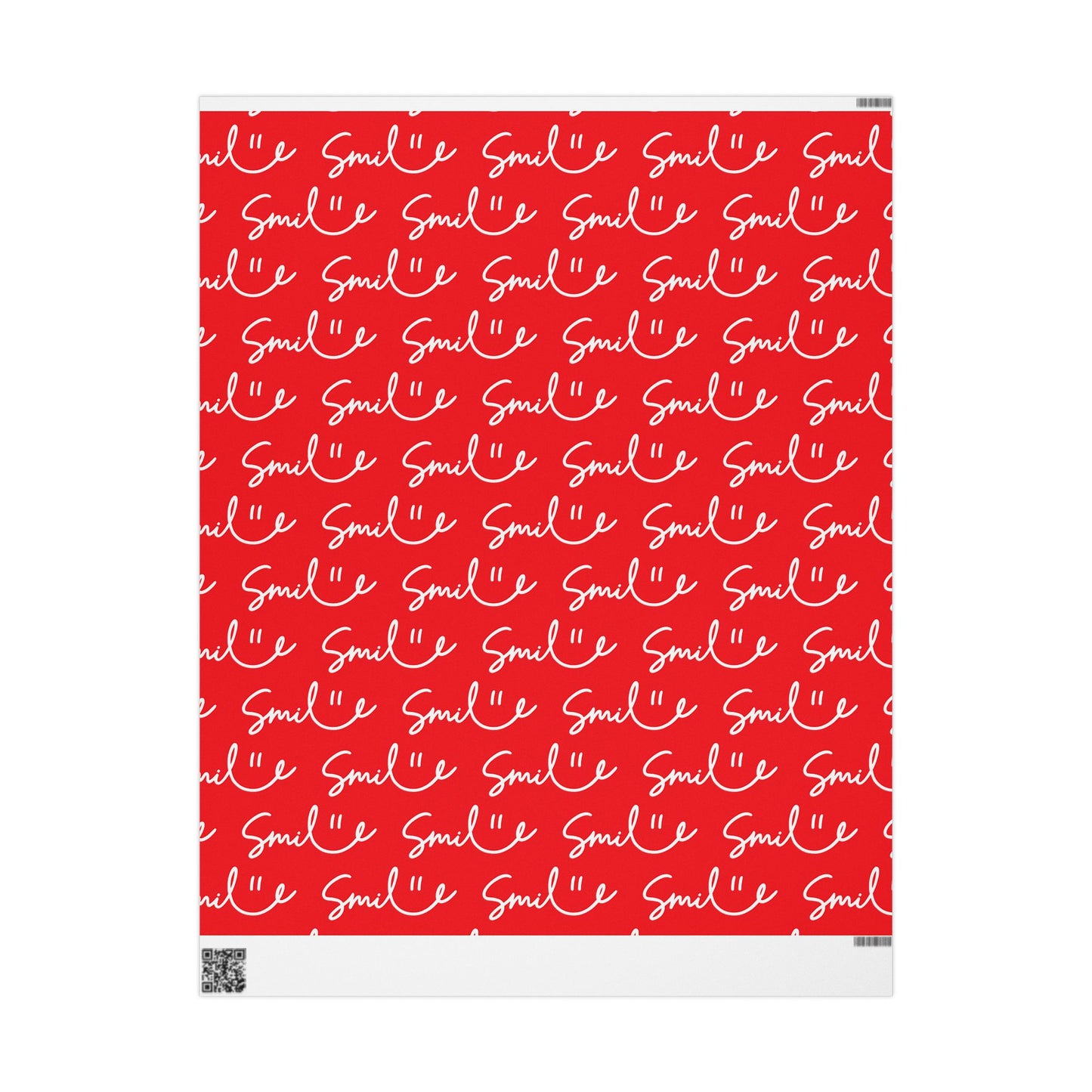 Red Smile Stylish Gift Wrapping Paper for Any Occasion