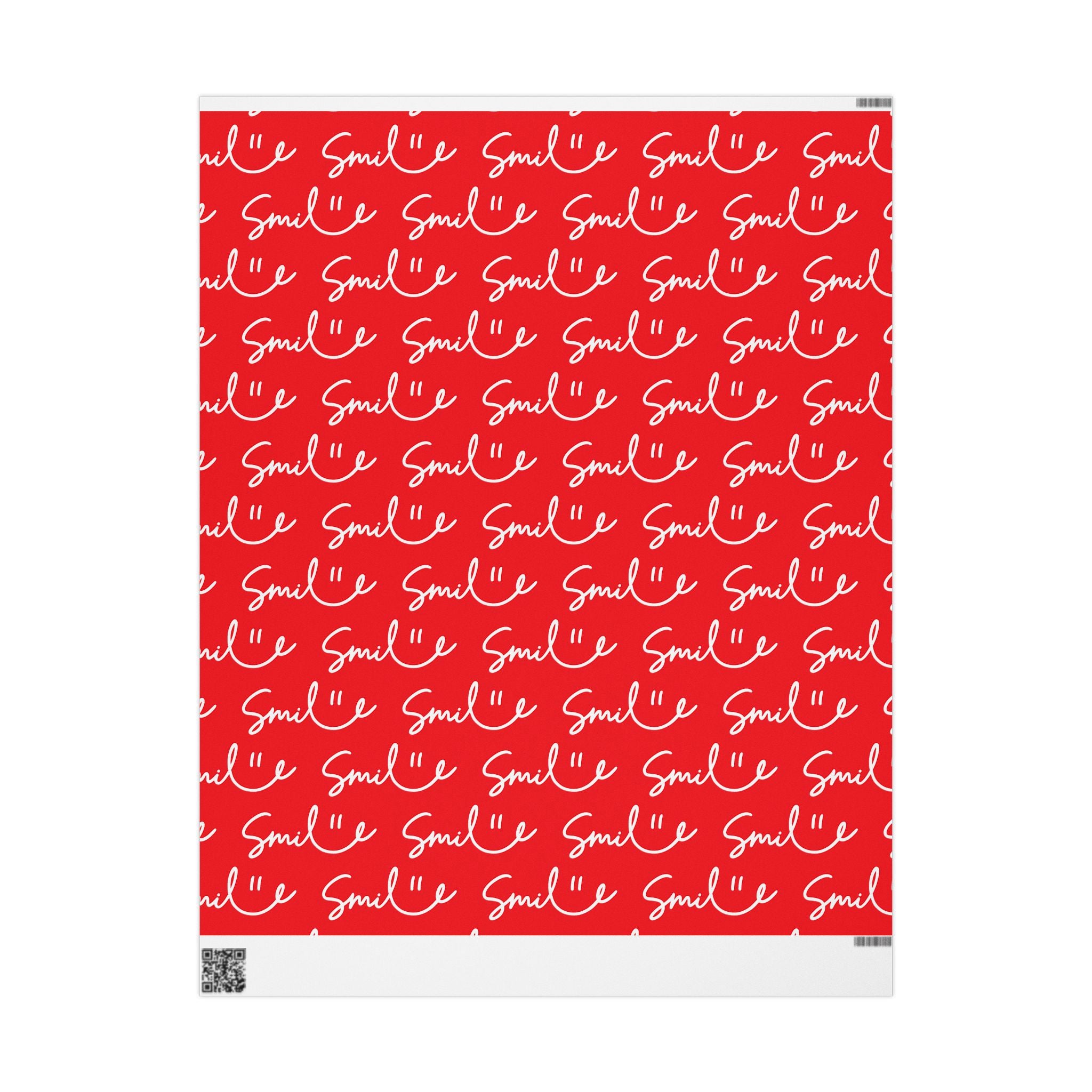 Red Smile Stylish Gift Wrapping Paper for Any Occasion